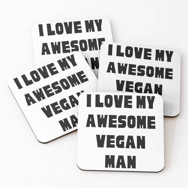 Item preview, I Love My Awesome Vegan Man, Vegan Couples designed and sold by WhimsicaliTee.