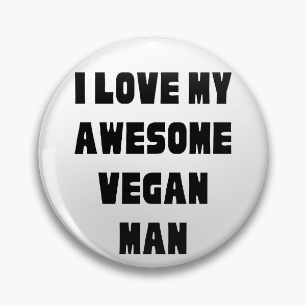 Item preview, I Love My Awesome Vegan Man, Vegan Couples designed and sold by WhimsicaliTee.