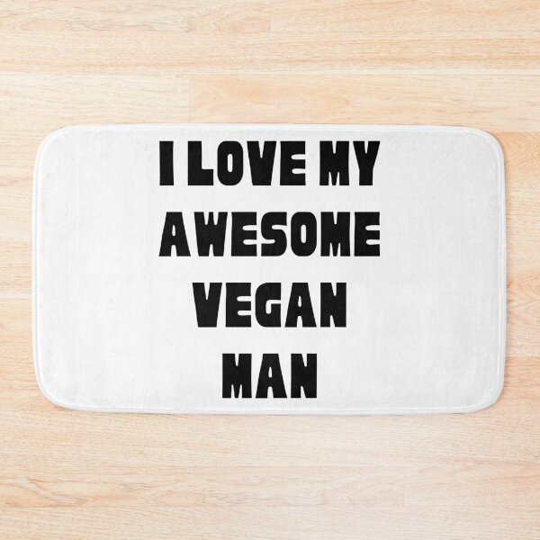 Item preview, I Love My Awesome Vegan Man, Vegan Couples designed and sold by WhimsicaliTee.
