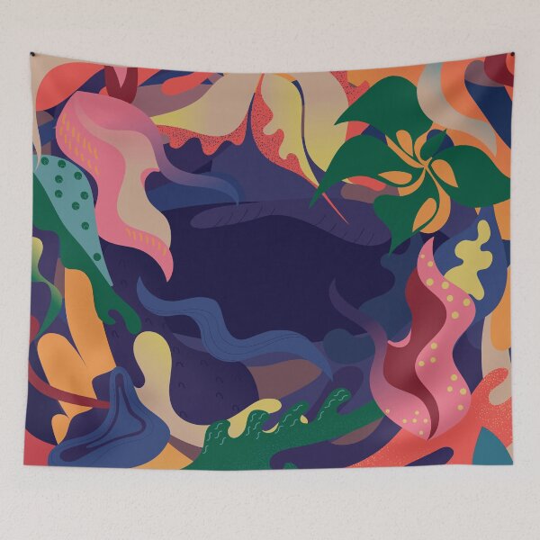 Item preview, bright frame made of colored floral elements designed and sold by Alex-Saltykova.