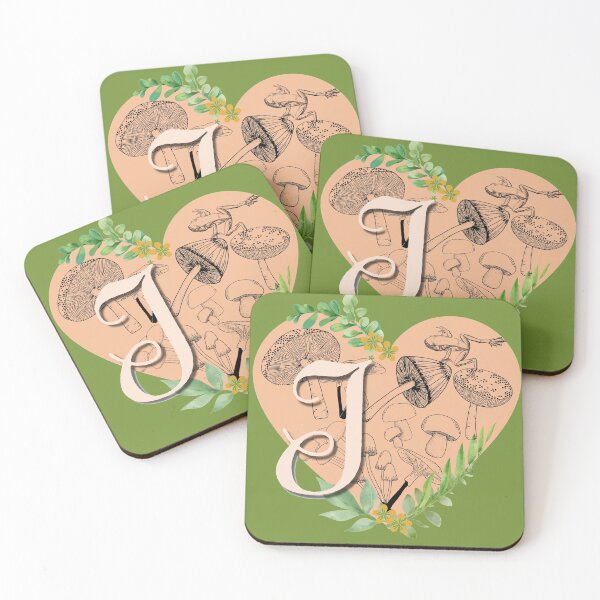 Item preview, Cottagecore Aesthetic Letter J Monogram  designed and sold by kestrada2906.