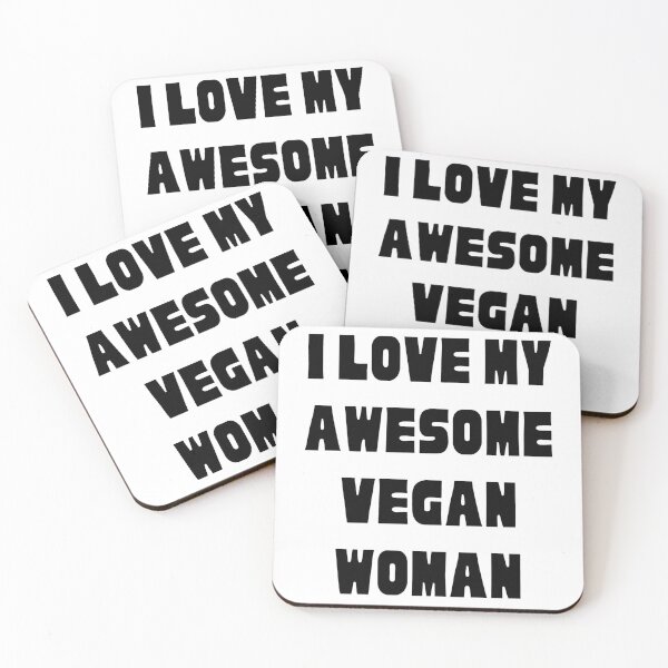 Item preview, I Love My Awesome Vegan Woman, Vegan Couples designed and sold by WhimsicaliTee.