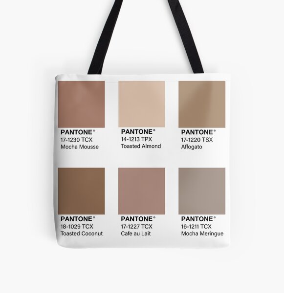 Brown Beige And Blue Pantone Color Swatch Pack Tote Bag By Jadeillustrates Redbubble