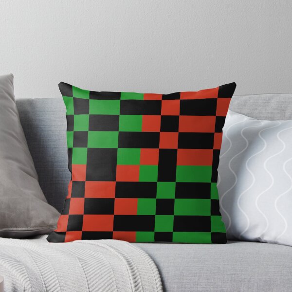 Item preview, Snake Scales Python Snakeskin Pixel Red Green and Black Designs Camouflage Repeating Retro Vintage Patterns designed and sold by TeachUrb.