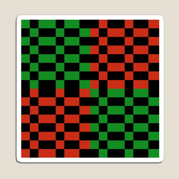 Item preview, Snake Scales Python Snakeskin Pixel Red Green and Black Designs Camouflage Repeating Retro Vintage Patterns designed and sold by TeachUrb.