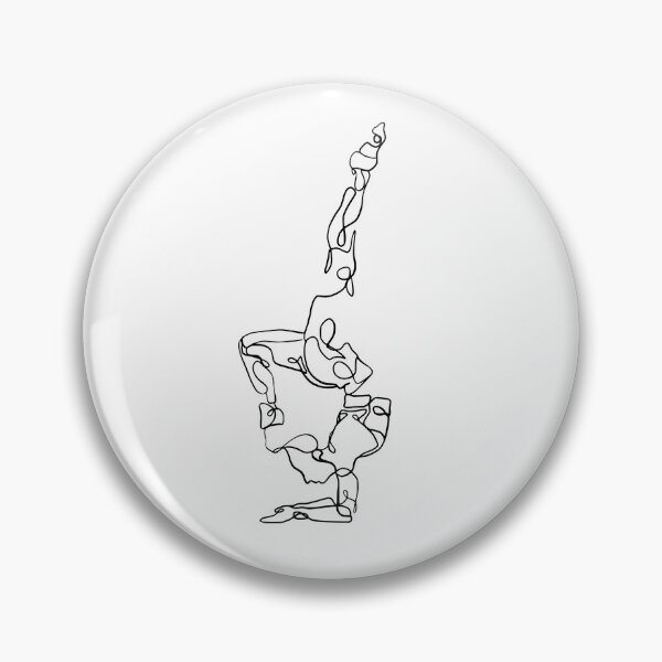 Item preview, Contour Line Yoga-Advance Scorpion Handstand 4 designed and sold by FranksArtWorld.