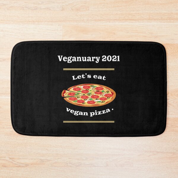Item preview, Veganuary, let's eat pizza vegan. designed and sold by Bodino.