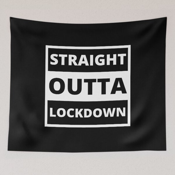 Item preview, Straight Outta Lockdown Squire Text Design designed and sold by Web CreationsNL.