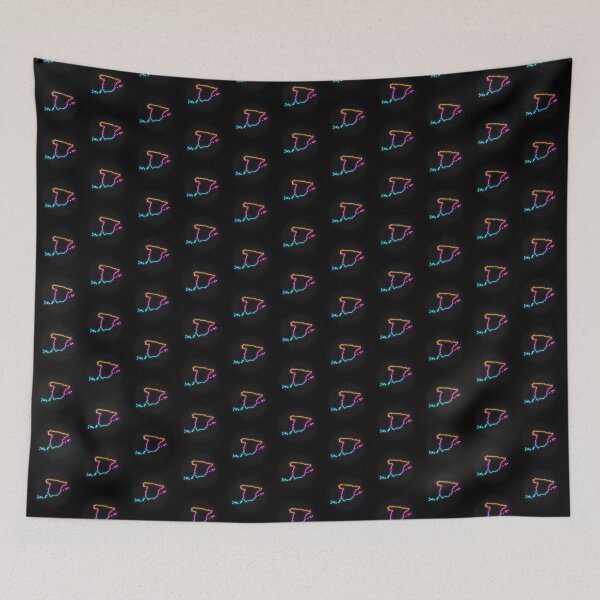 Item preview, Spain Neon Outline - Retrowave Multicolor Glow designed and sold by dylanxh.