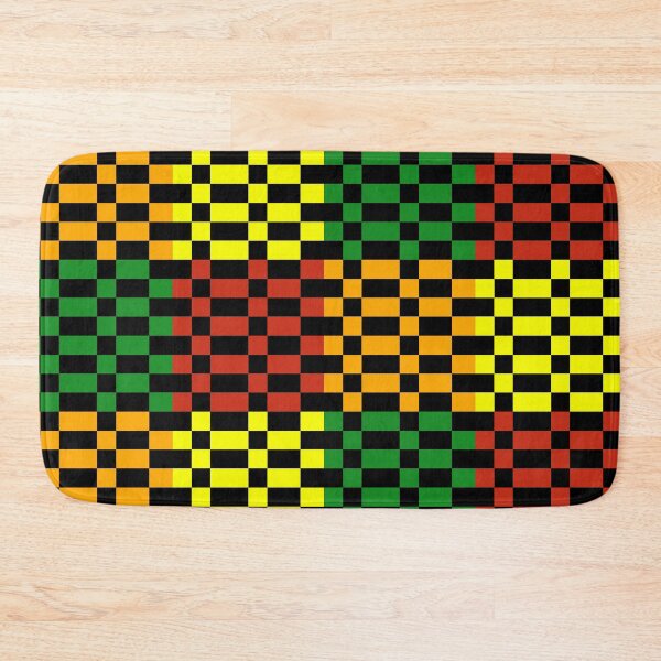 Item preview, 8bit Retro Pixel Red Green Orange Yellow and Black Designs Camouflage Repeating Retro Vintage Patterns designed and sold by TeachUrb.