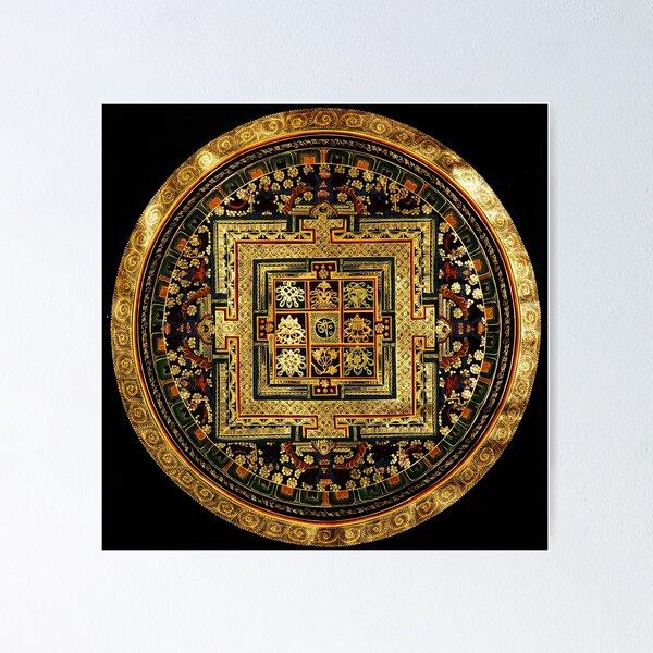 Item preview, Buddhist Mandala Golden OM  38 designed and sold by GuyBlank.