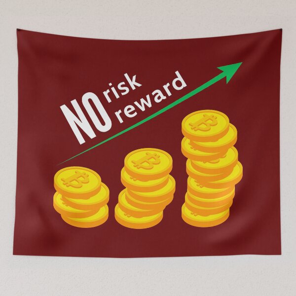 Item preview, Crypto - Bitcoin Growth - No Risk No Reward designed and sold by AeroAstro.