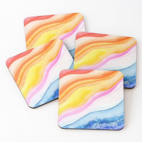 Item preview, pink and yellow waves designed and sold by kosarandrea.
