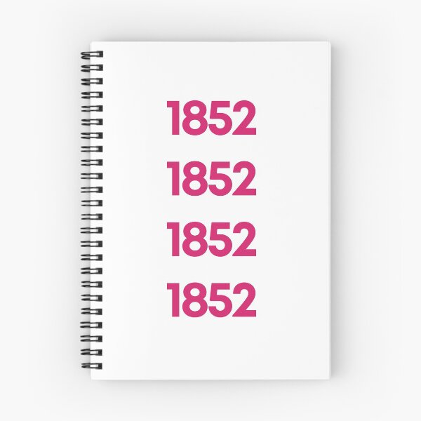 Item preview, 1852 in pink designed and sold by lettersbymich.