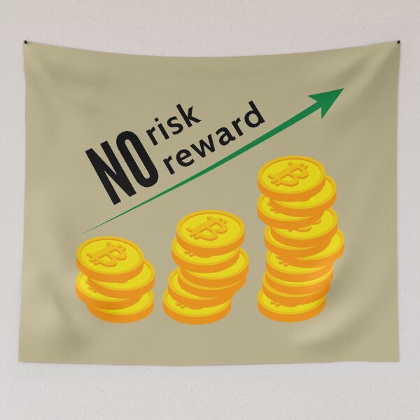 Item preview, Crypto - Bitcoin Growth - No Risk No Reward designed and sold by AeroAstro.