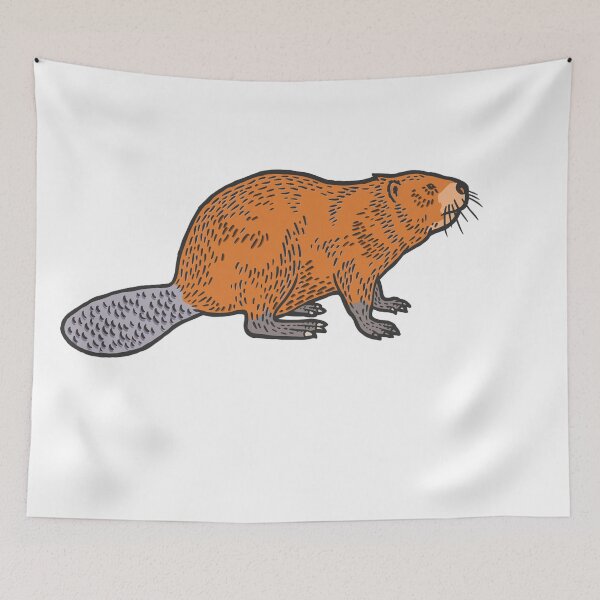 Item preview, beaver art designed and sold by zanbo.