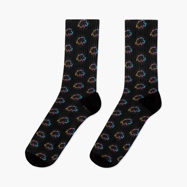 Item preview, Switzerland Neon Outline - Retrowave Multicolor Glow designed and sold by dylanxh.