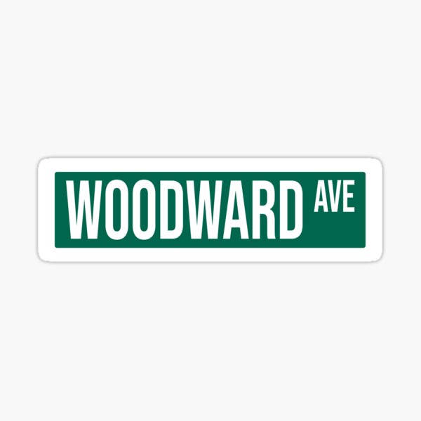 Item preview, Woodward Ave Street Sign designed and sold by HotShotsDesigns.