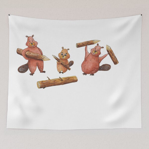Item preview, beaver art designed and sold by zanbo.
