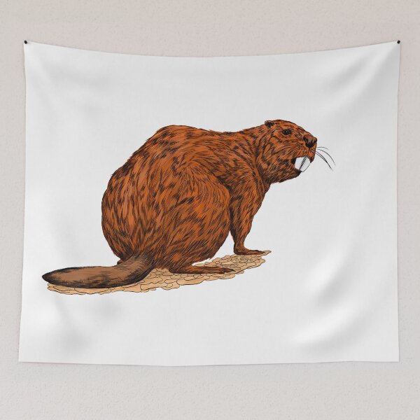 Item preview, beaver art designed and sold by zanbo.