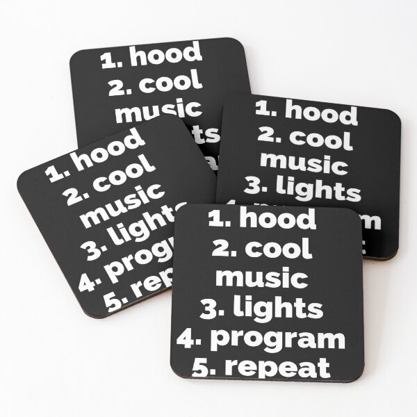 Item preview, hood, cool music, lights program, repeat designed and sold by MoreArt15.