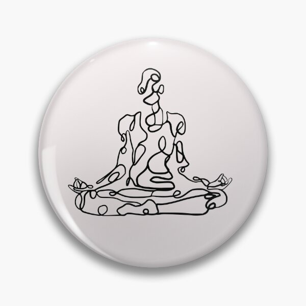 Item preview, Contour Line Yoga-Seated Yoga 4  designed and sold by FranksArtWorld.