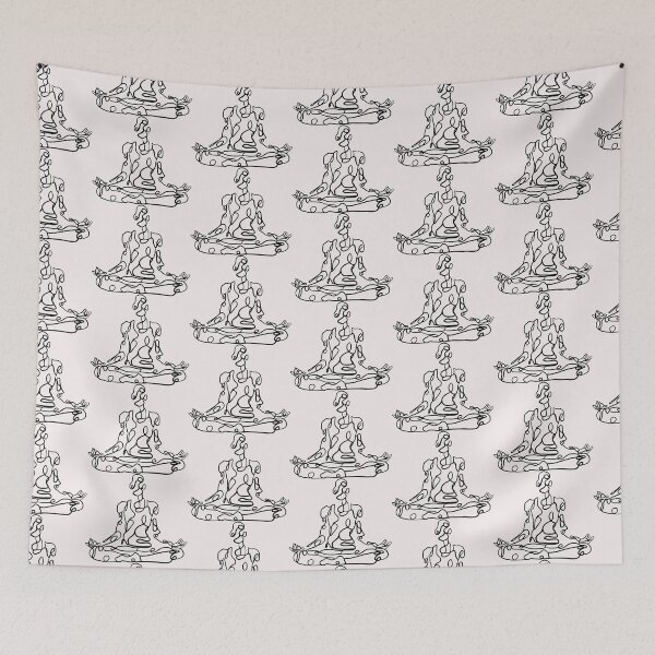 Item preview, Contour Line Yoga-Seated Yoga 4  designed and sold by FranksArtWorld.