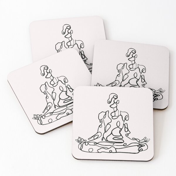 Item preview, Contour Line Yoga-Seated Yoga 4  designed and sold by FranksArtWorld.