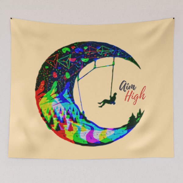 Item preview, Aim high climber. Climb the moon. Full color designed and sold by soniaaseguin.