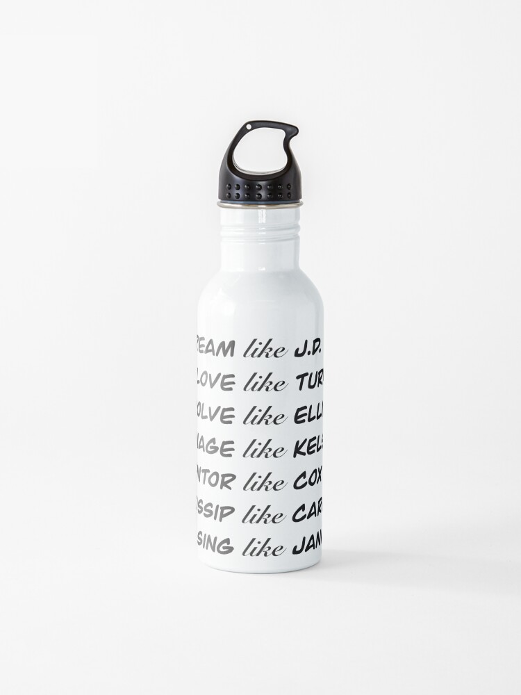 Scrubs Characters Water Bottle For Sale By Erinnsylvania Redbubble