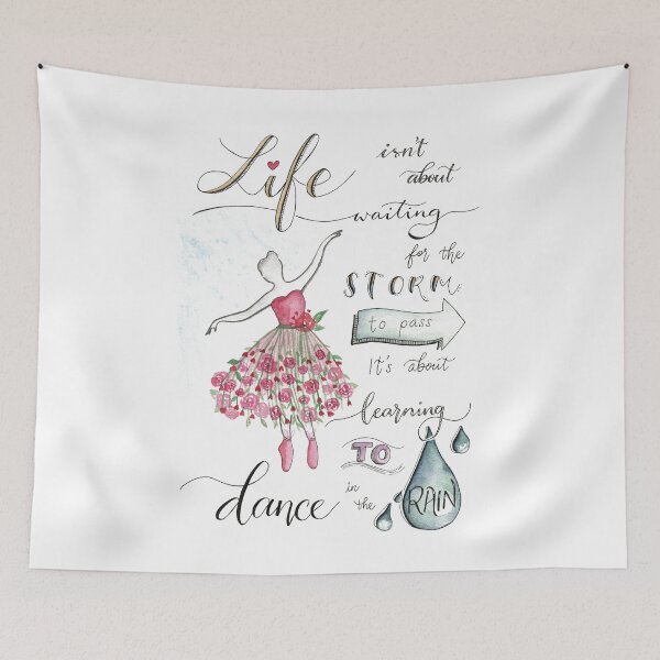 Item preview, Life isn't about Waiting for the Storm to Pass, It's about Learning to Dance in the Rain. designed and sold by agapedesign.