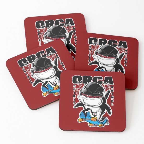 Item preview, Orca on a Skateboard Spirit Animal by eShirtLabs designed and sold by eShirtLabs.