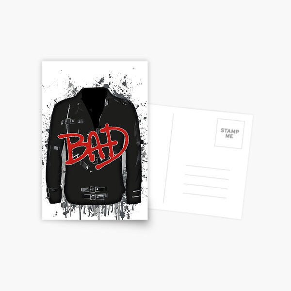 BAD video jacket (Michael Jackson) Postcard