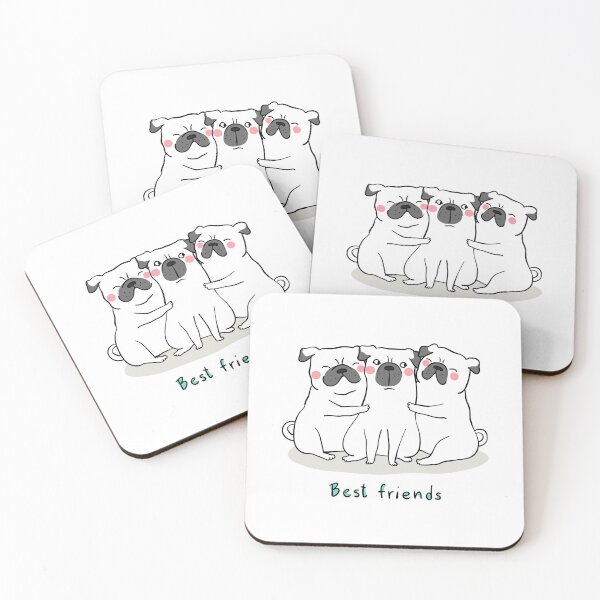 Item preview, Cute Pugs Hugging designed and sold by kalud-zoldyck.