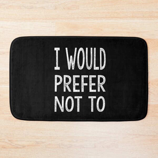 Item preview, I would prefer not to designed and sold by Heddar Badreddine.