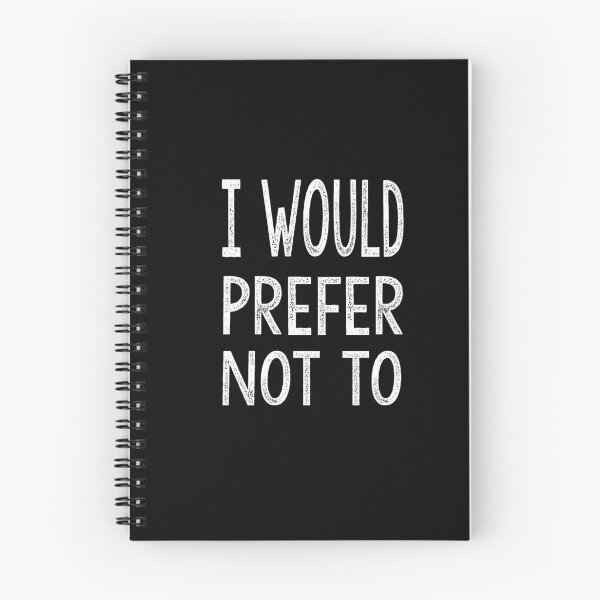 Item preview, I would prefer not to designed and sold by Heddar Badreddine.
