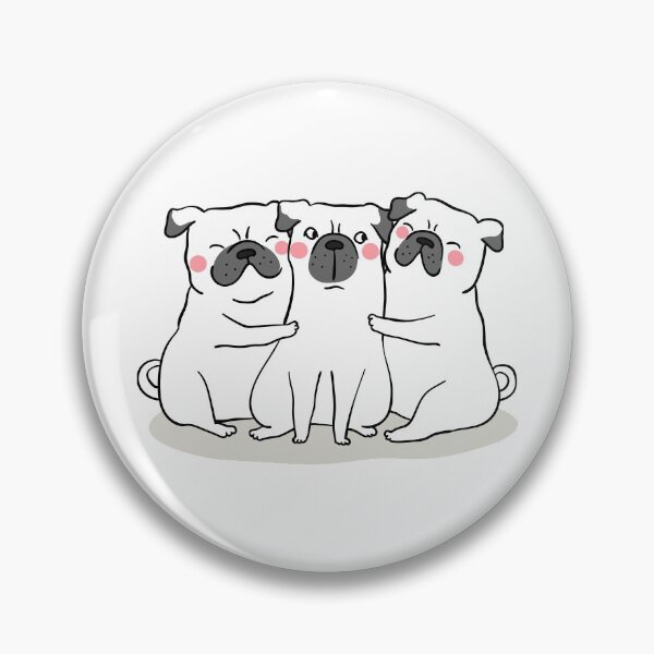 Item preview, Cute Pugs Hugging designed and sold by kalud-zoldyck.