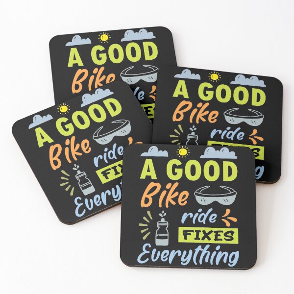 Item preview, A good bike ride fixes everything, Retro Cycling Quote Gift Idea designed and sold by AS-Shirts.
