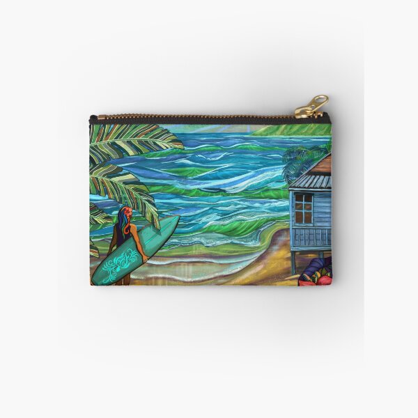 Item preview, Vintage Hawaiian Surfer Girl Fine Art Print designed and sold by sunnthreads.