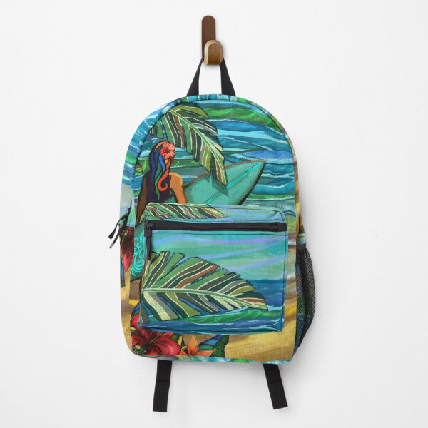 Item preview, Vintage Hawaiian Surfer Girl Fine Art Print designed and sold by sunnthreads.