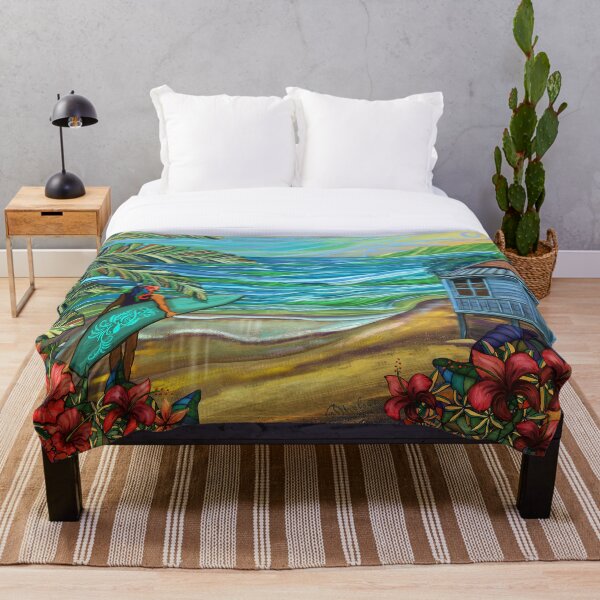 Artikelvorschau, Vintage hawaiianischer Surfer-Mädchen-Fine-Art-Druck entworfen und verkauft von sunnthreads.