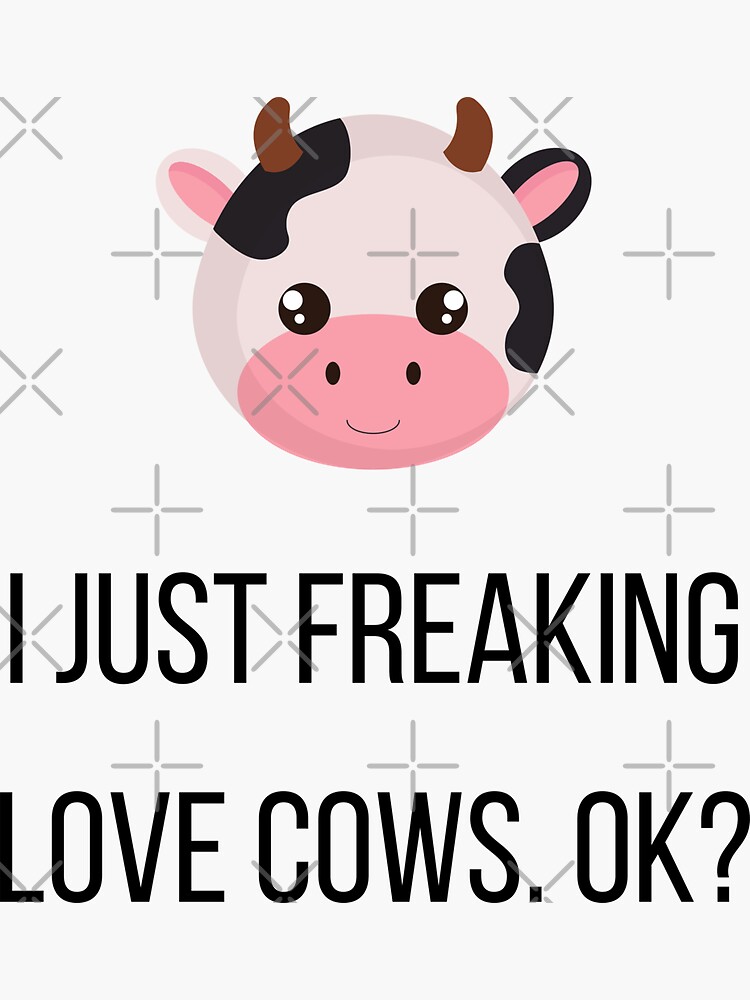 I'm Just A Girl Who Loves Cows Sticker| Cute Cow Sticker | Floral Cow Gift  | Gift for Cow Lover | Co…See more I'm Just A Girl Who Loves Cows Sticker