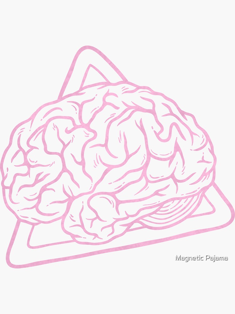 80s 90s Nostalgia Retro Brain Nerdy Graphic Tee by MagneticMama
