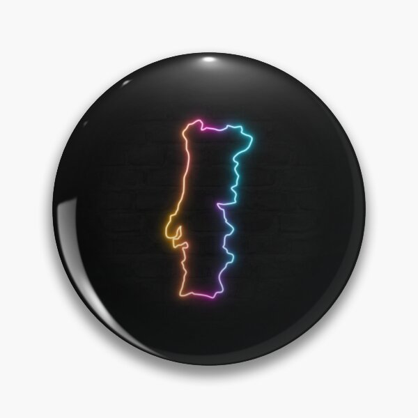 Item preview, Portugal Neon Outline - Retrowave Multicolor Glow designed and sold by dylanxh.
