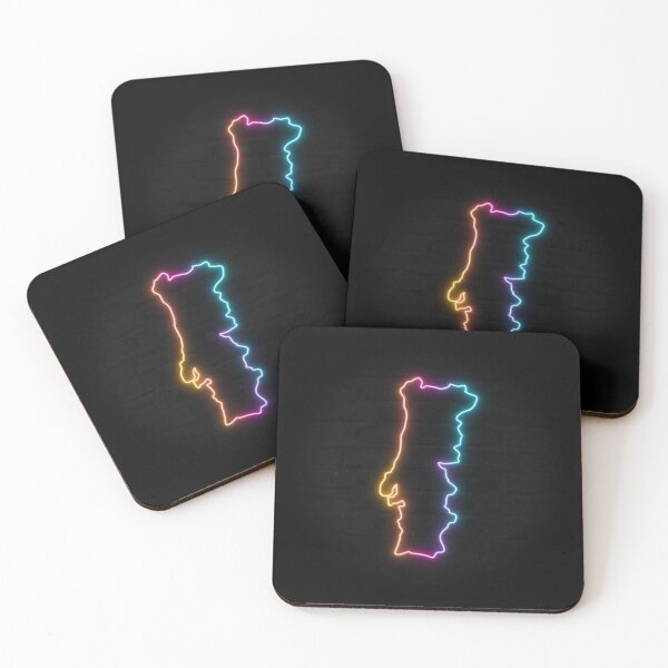 Item preview, Portugal Neon Outline - Retrowave Multicolor Glow designed and sold by dylanxh.