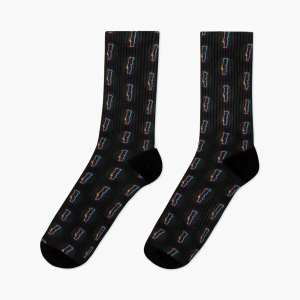 Item preview, Portugal Neon Outline - Retrowave Multicolor Glow designed and sold by dylanxh.