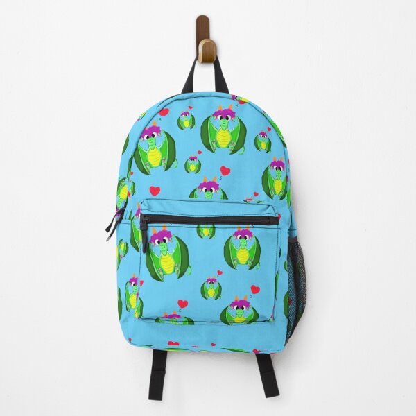 Item preview, Cute green dragon blue pattern by Katy Christoff designed and sold by KatyChristoff.
