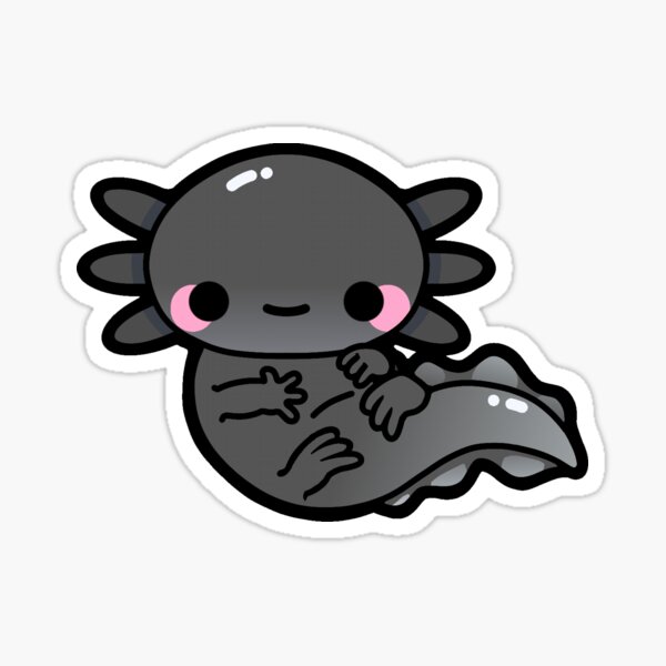 Funny Axolotl Gifts Kawaii Axolotl Art Graphic Cut Metal Print by Sheyie  Arisu - Pixels