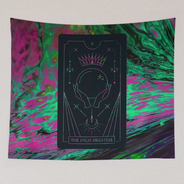 Item preview, The High Priestess Tarot Card designed and sold by lunarelves.