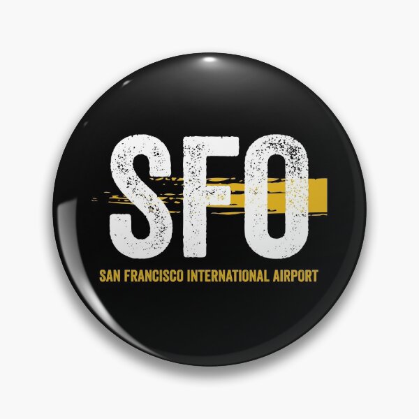 Item preview, SFO, San Francisco International Airport, US Airport Code. Flying, travel and pilot souvenir  designed and sold by VFRZone.